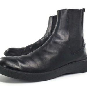 Bally Sesvenna Black Leather Pull-On Comfort Chelsea Boots